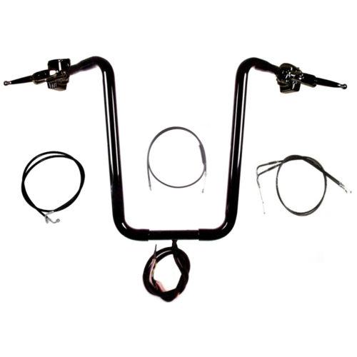 1 1/4" gb black narrow 18" ape hangers kit harley-davidson softail  2007-2010