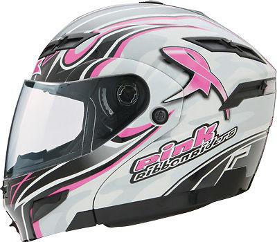 Gmax gm54s modular helmet white/pink ribbon l g1543406 tc-14