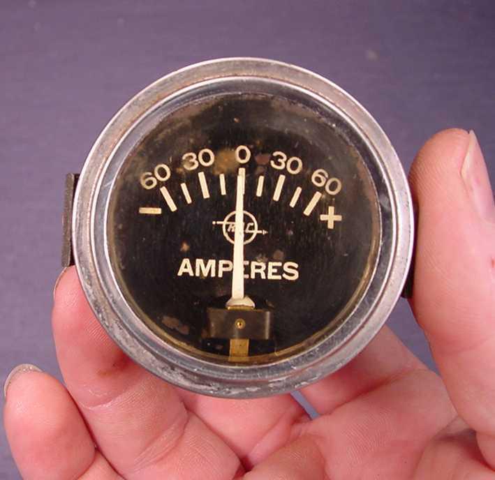 Ammeter gauge -60 to +60 vintage tested working has mature been round the block