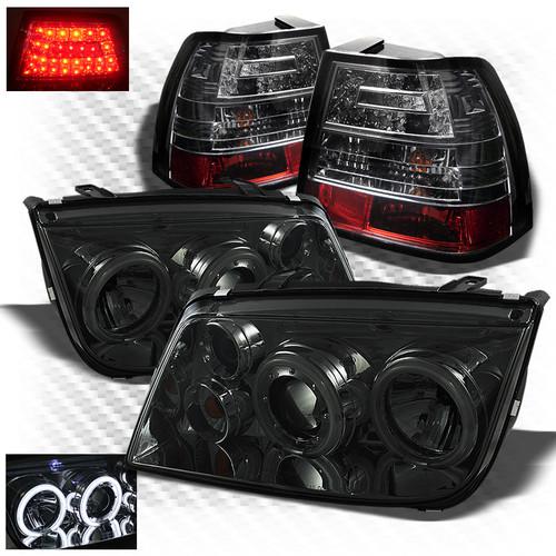 99-05 jetta smoked ccfl projector headlights + philips-led perform tail lights