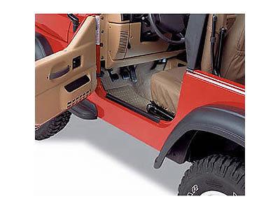 Bestop 51047-01 door sill protectors plastic black jeep cj7 wrangler pair