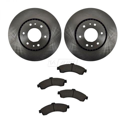 Chevy trailblazer ext gmc envoy xl 9-7 front brake pad & rotor kit set ceramic