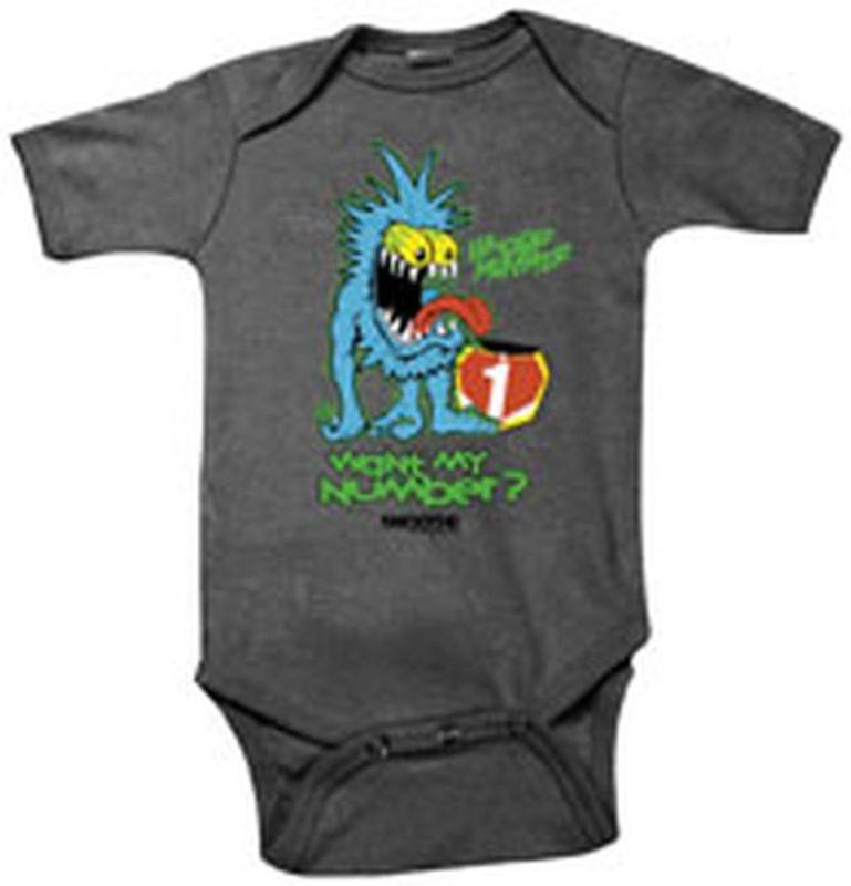 New smooth industries want my number baby cotton onesie/romper,gray,3-6 months