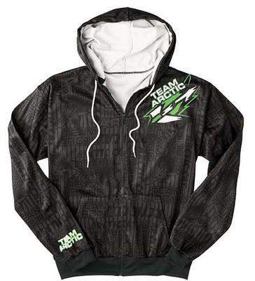 Team arctic cat race zip up hoodie l xl 2xl 5239-854 5239-856 5239-858