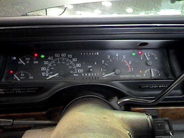 1993 buick lesabre speedometer instrument cluster gauges 2621776