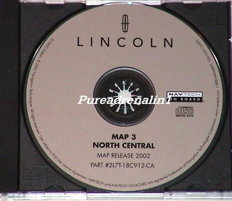 2003 lincoln navigator navigation map cd 3 north central mo ks mn ne nd ia sd il