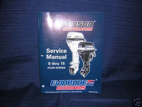 1996 johnson / evinrude service manual 8-15 four stroke