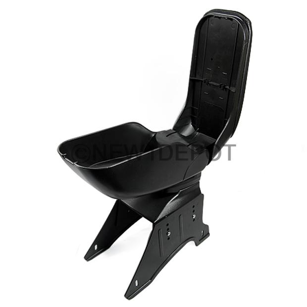 Carbon black leatherette paddingcenter console armrest storage box universal fit