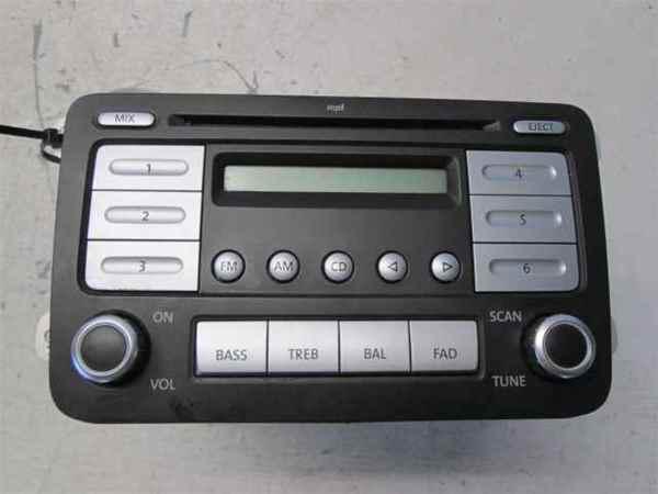 06-09 rabbit jetta single disc cd mp3 radio oem