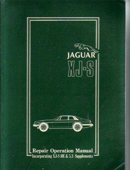 Jaguar xj-6 factory repair operation service manual with supps thru 1988 1/2