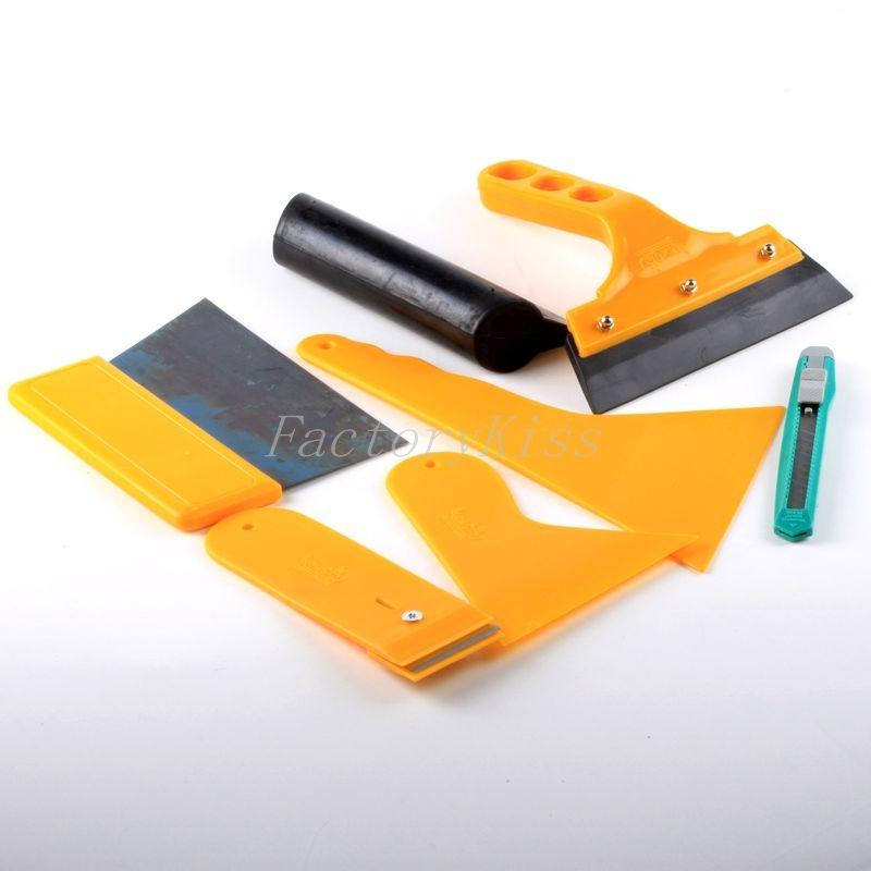 Vehicle car window vinyl film wrap set  application installation tools