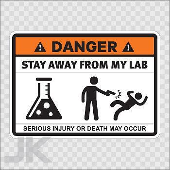 Decals sticker sign signs warning danger caution stay away lab 0500 z3667