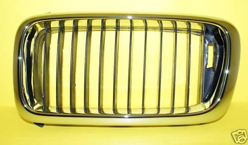 95-99 bmw 7-series e38 grill chrome hood grille left!