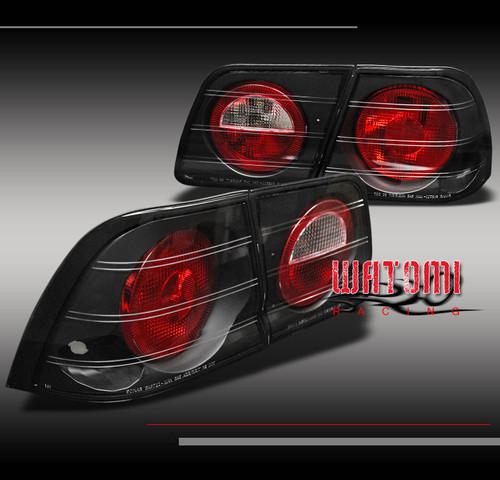 95-96 nissan maxima altezza rear brake tail lights lamps jdm black new 4pcs set