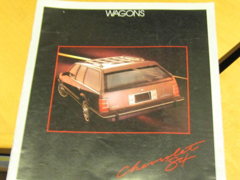 1984 chevrolet full line of wagons factory dealer brochure 