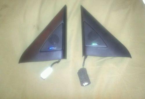 Kia optima interior mirror cover set, oem w/speaker, sail panel, 2003-2005, euc