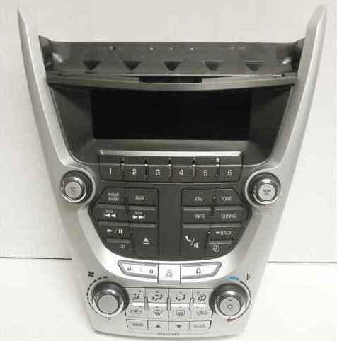 2010 equinox am-fm-xm-cd-mp3 opt uye control panel oem