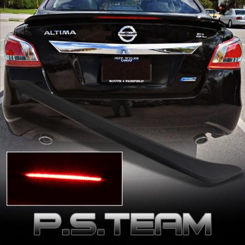 2013+ nissan altima 4dr sedan trunk spoiler wing w/led brake light (factory sty)