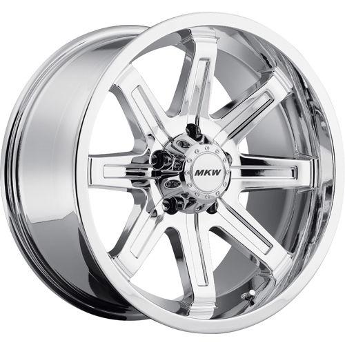 20x9 chrome mkw offroad m88 m88 6x135 +10 rims mud grappler 35x12.50r20lt