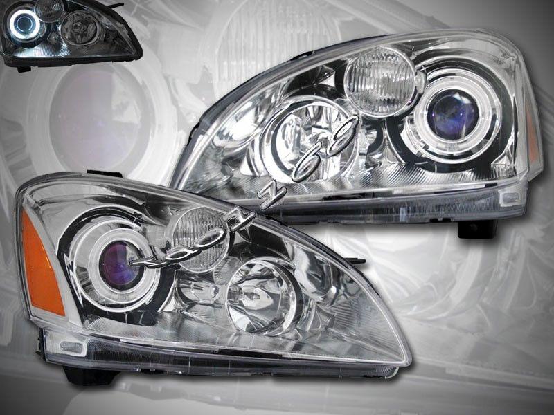 02-04 nissan altima ccfl halo projector headlights 