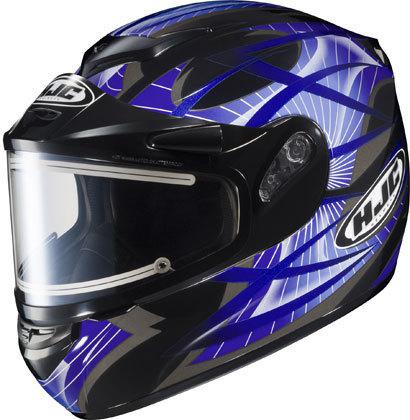 Hjc cs-r2 small storm blue electric snowmobile snow sled csr2 helmet sml sm s