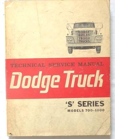 1963 dodge truck shop repair manual original mopar 