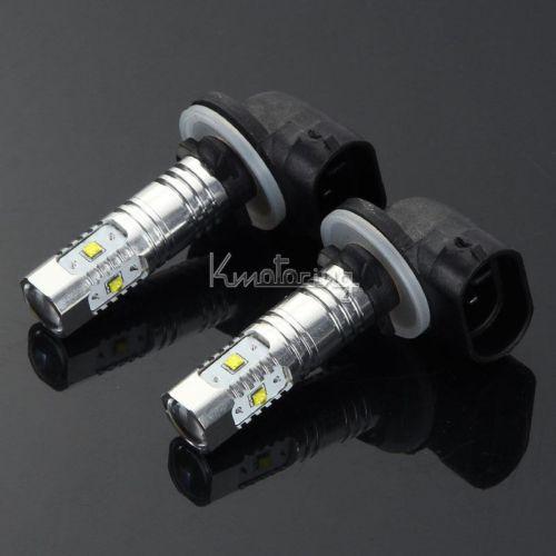 2x 881 25w 450lm cree 5 led auto fog daytime running light bulbs drl  white