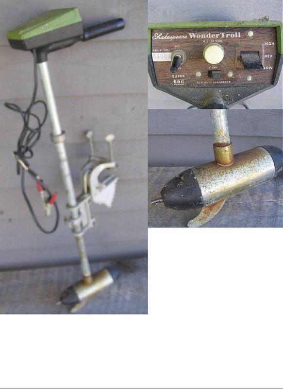 Antique shakespeare super 606 wonder troll trolling motor