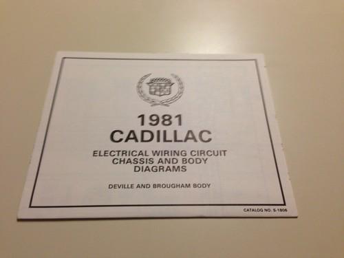 1981 cadillac deville brougham electrical chassis wiring diagrams factory oem gm