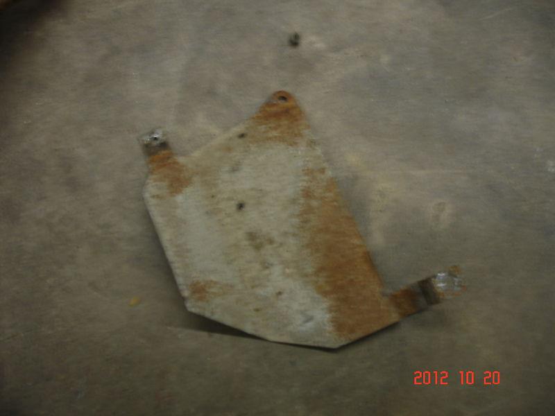 1983-84 hurst olds fuel line heat shield , cutlass 442