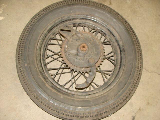 Oem harley wl wla ul 45 flathead panhead knucklehead rear wheel rim & brake drum