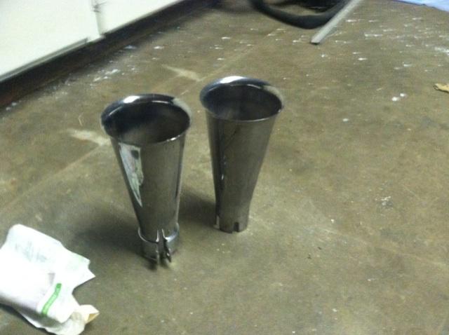 Harley chopper exhaust tailpipes custom 