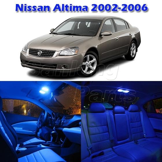 7 blue interior map dome door courtesy trunk light package for nissan altima