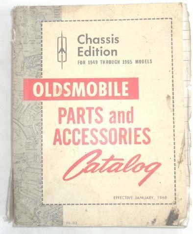 1949 - 1965 oldsmobile parts and accessories catalog book  original