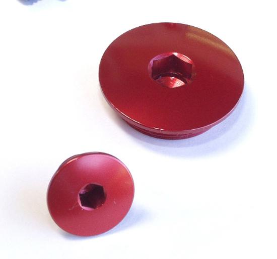 Works connection engine plugs - red - kawasaki kxf 450 - 2009 _24-548