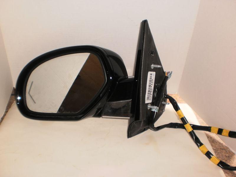 New black power heated folding drivers side mirror w/ turn signal for escalade