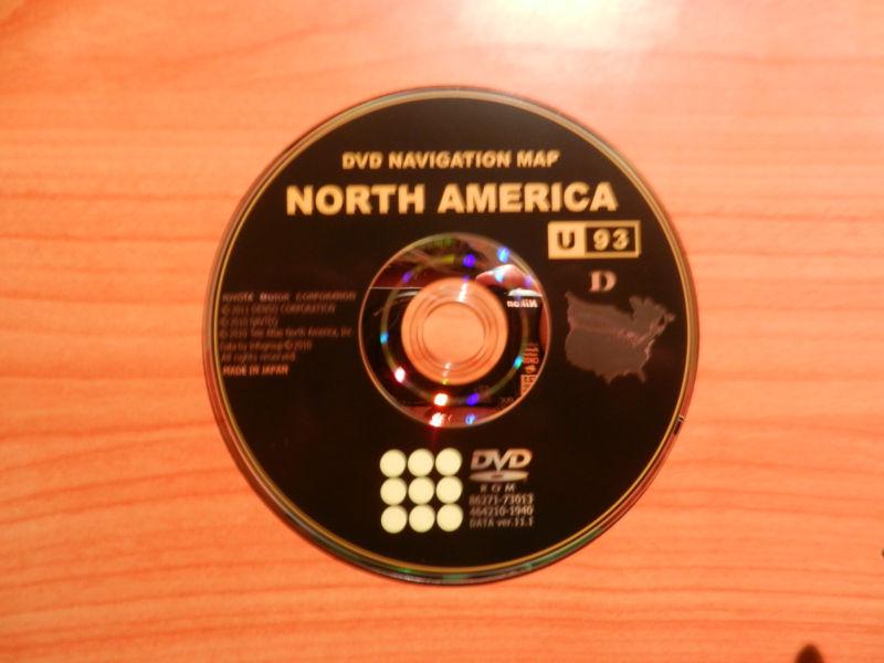 Toyota dvd navigation map north america 2011