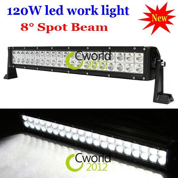 21.5inch 120w spot beam cree led alloy work light bar 4wd boat ute driving lamp