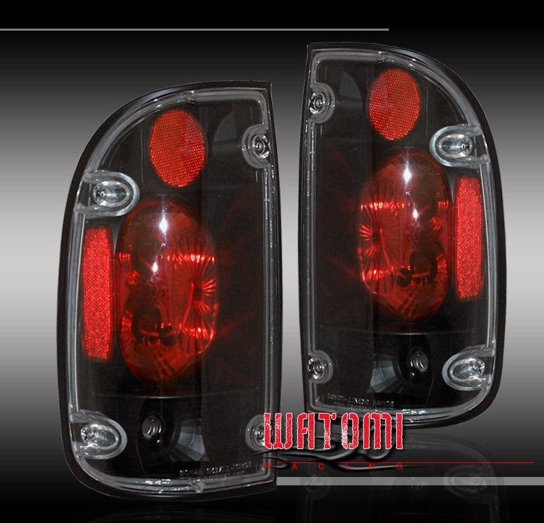 01 02 03 04 toyota tacoma altezza tail lights jdm black