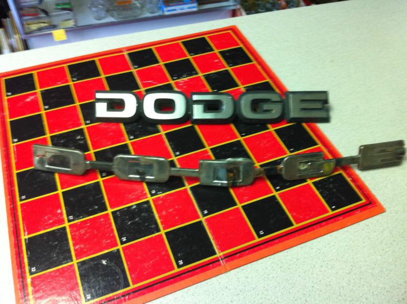 Vintage lot 2 dodge hood emblem badge ornament 4357050 16280a ram chrome 