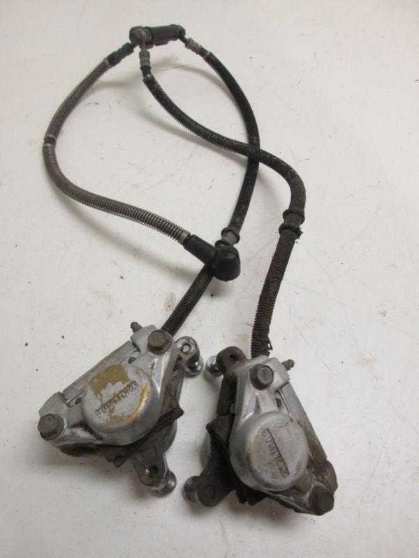 Yamaha 1985 xv1000 xv 1000 virago front brake calipers with lines