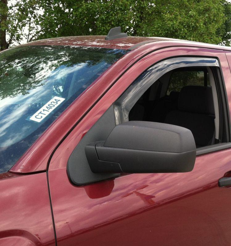 Chevy silverado 1500 reg cab 2014  in-channel wind deflector vent visor shade 