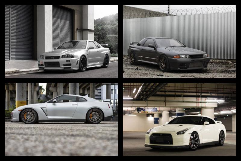 Nissan r35 r34 r32 gtr gt-r skyline hd poster super car print multi sizes avail