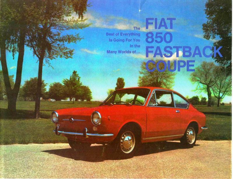 6 fiat brochures 1967 1968 1965 850 124 sedan wagon spec sheet service dealers