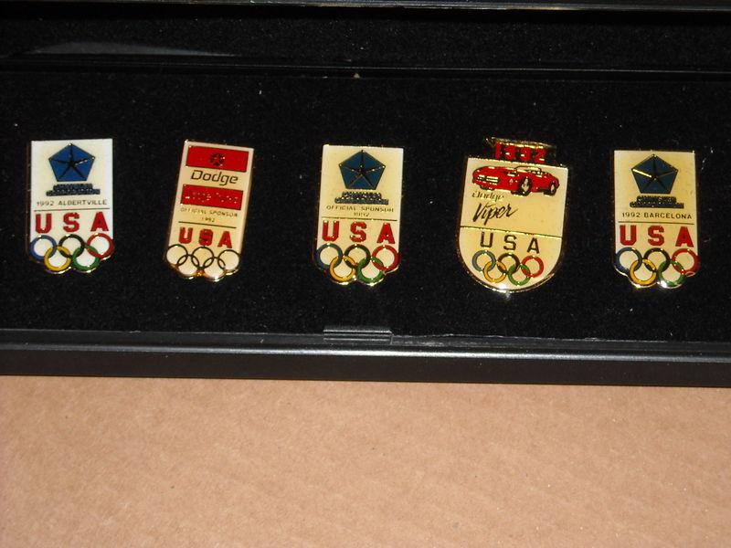 Mopar dodge 1992 olympic pin collection usa  nib