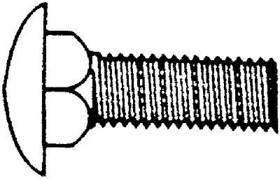 Eastern fastener 1/2 x 7 cb w/nut hg 25 0748