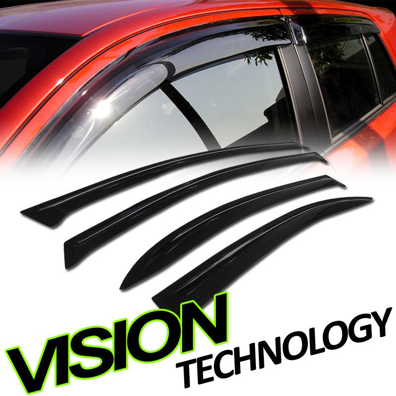 2006-2011 civic 4d/4dr/sedan smoke vent shade window visor sun rain guard 4pcs