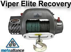 New viper 8000lb 4x4 truck recovery winch w/ green amsteel rope / elite