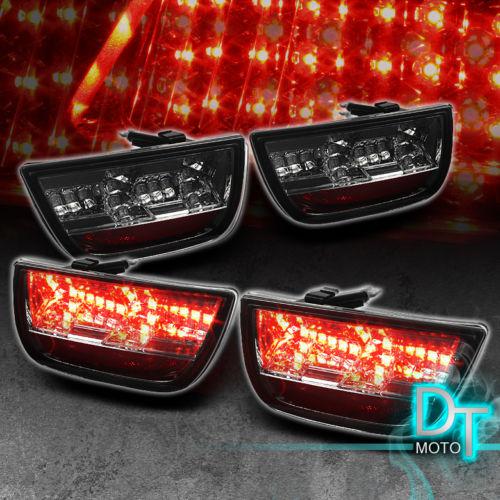 Smoked 10-12 chevy camaro philips-led perform clear tail brake lights left+right