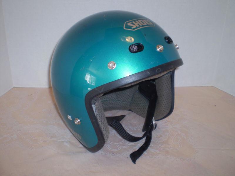 Shoei rj-10iv motorcycle helmet xxl green color 